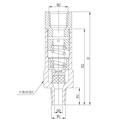 進(jìn)口低溫微啟式安全閥結(jié)構(gòu)圖
