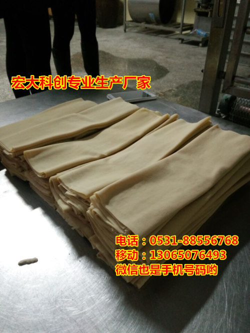 宏大科創(chuàng)豆腐皮機(jī)樣品
