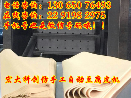 仿手工豆腐皮機樣品展示